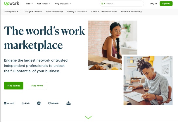 upwork freelance website images 