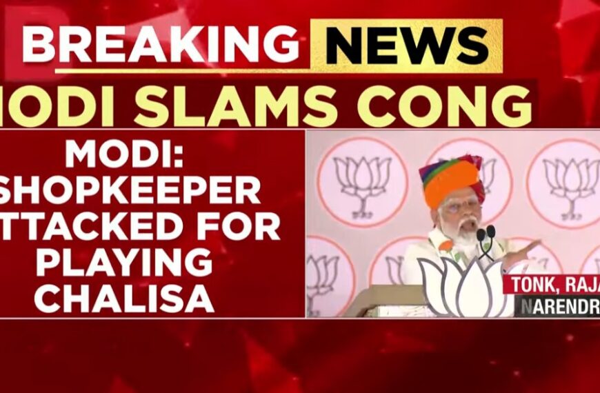 PM Modi Criticizes Congress in Rajasthan Rally Ahead of Second Phase Polling